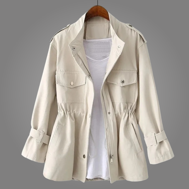 Chaqueta utilitaria de invierno con cordón ajustable para mujer SELECTO CANCUN