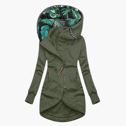 Chaqueta de Invierno con Capucha y Cierre Asimétrico para Mujer SELECTO CANCUN — 3