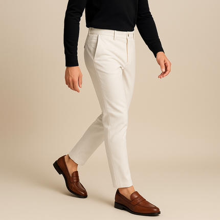 Pantalon Confort en Lin et Coton pour Homme SELECTO CANCUN – Coupe Droite — 3