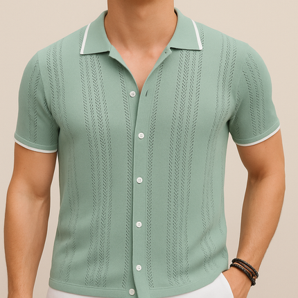 Camisa de Punto Transpirable Informal Hombre SELECTO CANCUN — 5