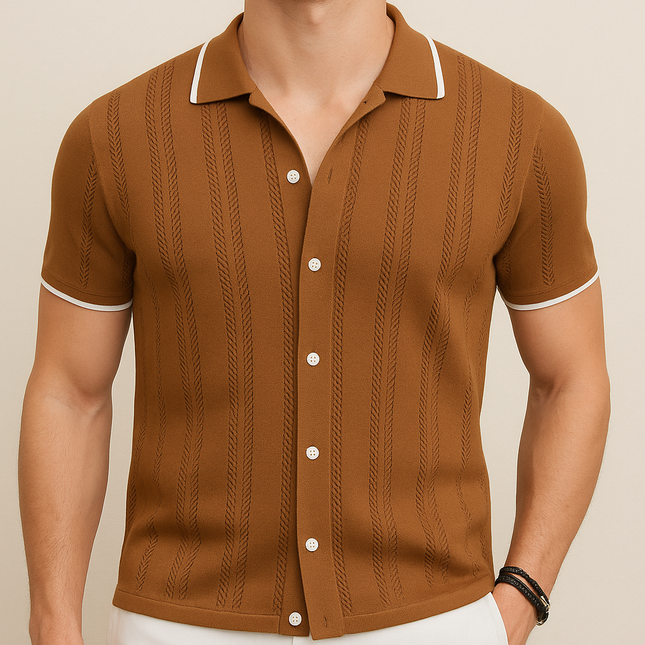 Camisa de Punto Transpirable Informal Hombre SELECTO CANCUN