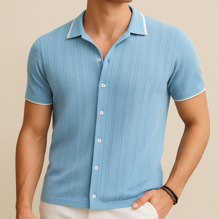 Camisa de Punto Transpirable Informal Hombre SELECTO CANCUN — 1