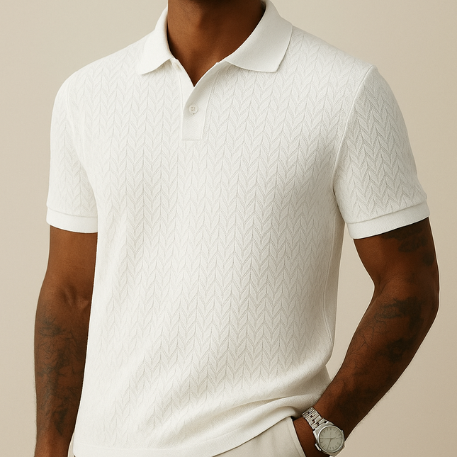 Polo Contemporain à Col Rabattu pour Homme SELECTO CANCUN – Coupe Moderne