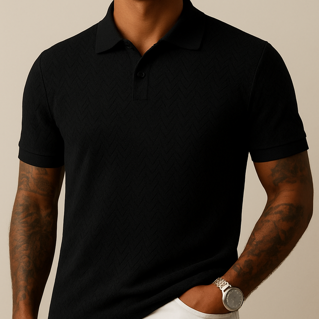 Polo Contemporain à Col Rabattu pour Homme SELECTO CANCUN – Coupe Moderne