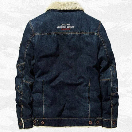 Chamarra de mezclilla con forro para hombre SELECTO Denim Norte — 3