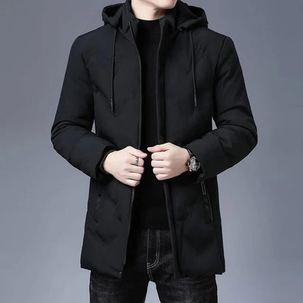 Chamarra negra con forro para hombre SELECTO Liven — 2
