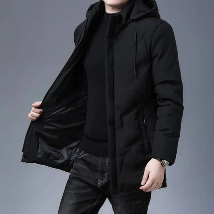 Chamarra negra con forro para hombre SELECTO Liven — 4