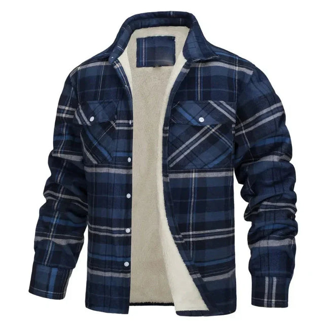 Chamarra a cuadros para hombre SELECTO Sierra