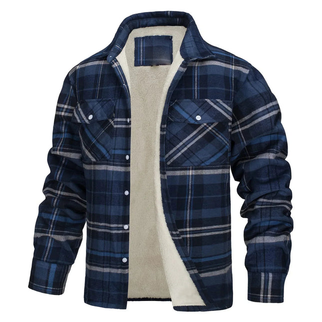 Chamarra a cuadros para hombre SELECTO Sierra