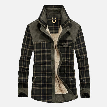 Chamarra a cuadros con forro para hombre SELECTO Bosque — 2