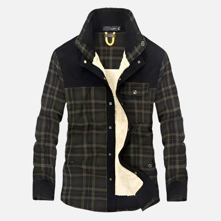 Chamarra a cuadros con forro para hombre SELECTO Bosque — 3