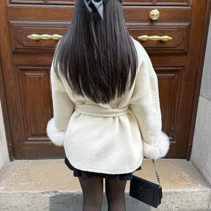 Abrigo Elegante Ceñido con Puños de Piel Sintética SELECTO CANCUN — 15