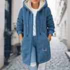 Chaqueta polar con capucha efecto sherpa para mujer SELECTO CANCUN