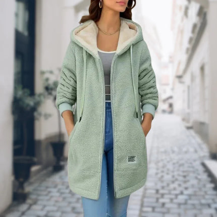 Chaqueta polar con capucha efecto sherpa para mujer SELECTO CANCUN — 4