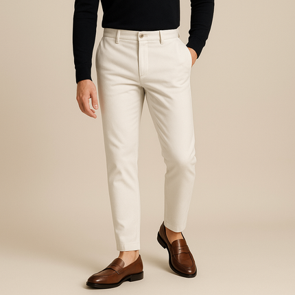 Pantalon Confort en Lin et Coton pour Homme SELECTO CANCUN – Coupe Droite — 2