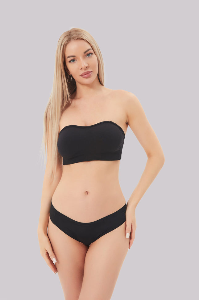 Sujetador tipo bandeau sin tirantes SELECTO CANCUN Celeste – Banda antideslizante y sujeción perfecta