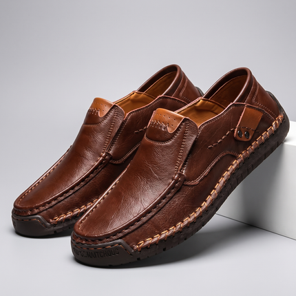Mocasines Slip-On de Cuero SELECTO CANCUN Milan – Comodidad Sin Cordones & Look Elegante — 3