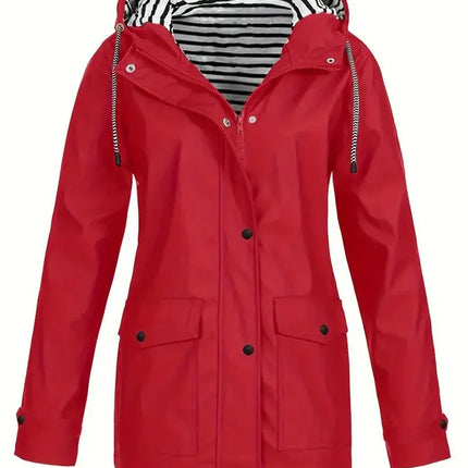Chaqueta de Lluvia Impermeable Cortavientos con Capucha para Mujer SELECTO CANCUN — 3
