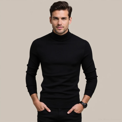 Jersey de cuello alto de cachemira mezclada para hombre SELECTO CANCUN Monte Carlo — 3