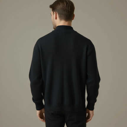 Pull en Laine avec Col Zippé pour Homme SELECTO CANCUN Veneto – Chaleur Douce — 3