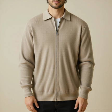 Pull en Laine avec Col Zippé pour Homme SELECTO CANCUN Veneto – Chaleur Douce — 7