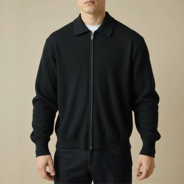 Pull en Laine avec Col Zippé pour Homme SELECTO CANCUN Veneto – Chaleur Douce