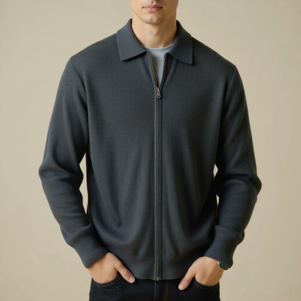Pull en Laine avec Col Zippé pour Homme SELECTO CANCUN Veneto – Chaleur Douce — 6