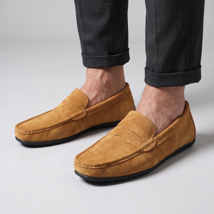 Mocasines de ante y terciopelo SELECTO CANCUN Verona – Suela con memoria de forma — 7